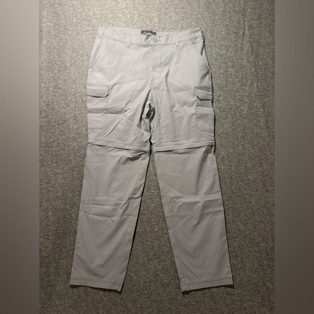 Denali Covertible Cargo Zip Off Pants Shorts Mens 36x32 gray light performance